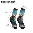 thumbnail image 2 of Uemuo White And Red Sketch Dragon Printed Kids Boys Socks Seamless Crew Socks Crazy Funny Athletic Sport Socks for Children, 2 of 6
