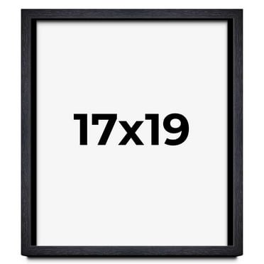 17x19 Shadow Box Frame Black | 1 Inches Deep Real Wood Farmhouse Shadowbox Display Frame | UV