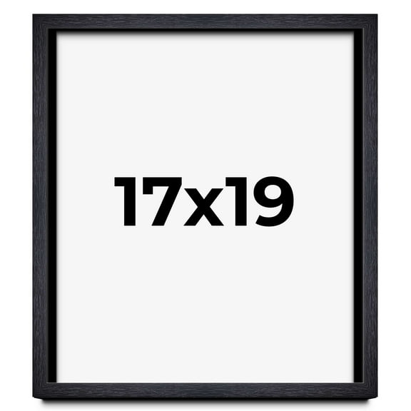 17x19 Shadow Box Frame Black | 1 Inches Deep Real Wood Farmhouse Shadowbox Display Frame | UV