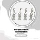 thumbnail image 2 of RC Crawler Shell Clips Pins Decoration Reemplazar la parte 1/10 1/8 KIT DE PIEZAS DE ACTUALIZACIÓN Reemplazo de accesorios para TRAXXAS TRX4 Paquete de plata de 4 seitruly FN001150-01, 2 of 7