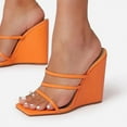 thumbnail image 4 of Peep Toe Escarpins Sandales à Talons Hauts Chaussures de Plage d'Été, 4 of 5