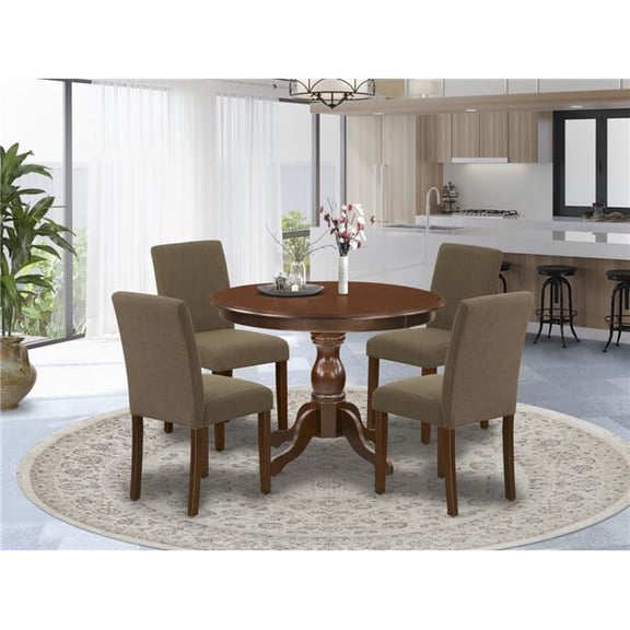 5 Piece Hartland Dining Table Set - Mahogany