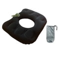 thumbnail image 4 of Cojín Inflable con Forma de Donut para Sentarse Durante Largos Periodos, con Superficie Flocada, Ideal para Viajes, Camas Y Sofás Cama., 4 of 9