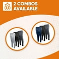 thumbnail image 6 of BROOKLYN VERTICAL Boys 3-Pack Tricot Jogger Sweatpants with Pockets | Soft Warm Cozy Size 6-20, 6 of 6
