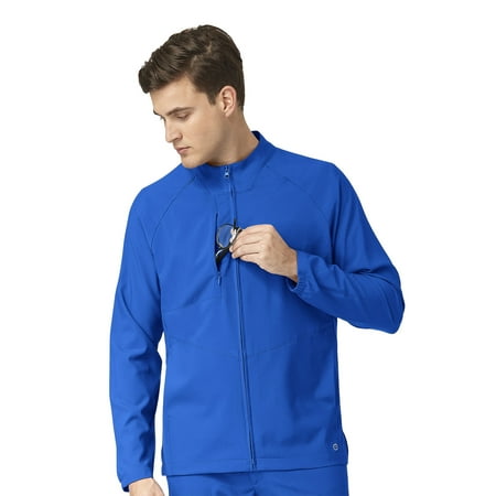 

WonderWink W123 8355-Mens Zip Front Warm Up Scrub Jacket