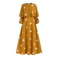 thumbnail image 3 of ZANZEA Women Puff Sleeved Casual Polka Dots Long Dress Muslim Dresses, 3 of 4