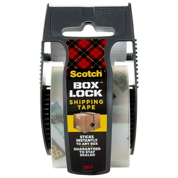 Scotch® Box Lock 195 Packaging Tape 1-15/16 X 22-1/4 Yd Clear (Pack of 48)