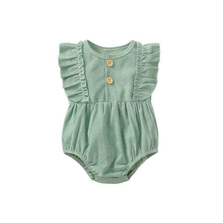 

Newborn Infant Baby Girls Summer Outfits Clothes One-Piece Corduroy Romper