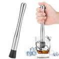 thumbnail image 2 of Varilla para triturar hielo de acero inoxidable de 25cm, herramienta para mezclar cócteles y vino, para uso en Bar doméstico, 2 of 5