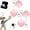 4pcs-Pink - Heart Shape, variant on Yippzo Love Wallet Tote Bag Touch Sensing Light, Heart Bag Lamp with Motion Sensor, LED Automatic Glow Lights, Rechargeable Mini Flashlight