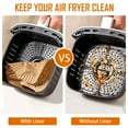 thumbnail image 3 of TickJOY 120 Pcs Air Fryer Liners, 7.9 in Round Non-Stick Air Fryer Disposable Paper Liner, Unbleached Oil-Proof Airfryer Liners, Air Fryer Parchment Paper Liners for Fryers Frying Pan Microwave Oven, 3 of 8