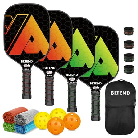 Bltend Pickleball Paddles-USAPA Approved-Fiberglass Pickleball Paddle Set