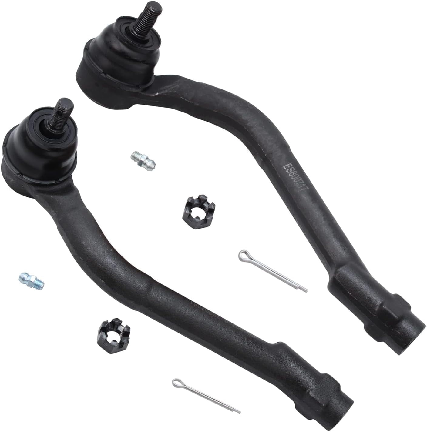 Detroit Axle - 4pc Front Lower Control Arms Kit for 2010-2015 Hyundai Tucson 2011-2016 Kia Sportage, 2 Lower Control Arms with Ball Joint Assembly 2 Outer Tie Rods 2012 2013 2014 Replacement