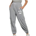 thumbnail image 2 of Womens Jogging Pants Casual Sweatpants With Pocket Elastic Waist Pants For Workout Running, 2 of 7
