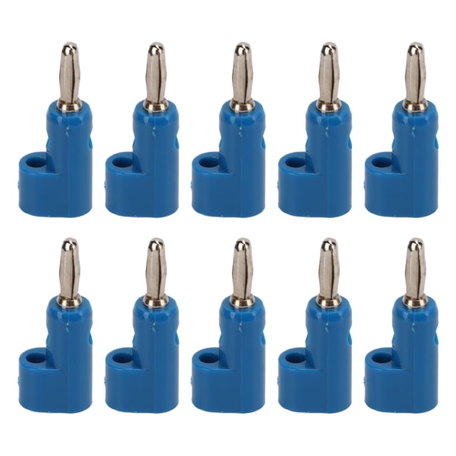 Connecteurs de Câble de Prise Banane, 10pcs / Set 4mm Sans Soudure Connecteur Banane Haut-Parleur Utilisation Pratique