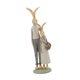 thumbnail image 5 of Figura de conejo de Pascua familiar, decoración de mesa, regalo de inauguración de la casa a prueba de agua Papá e hija, 5 of 9