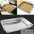 thumbnail image 3 of Stainless Steel Rectangular Grill Fish Baking Tray Plate Pan Kitchen Supply, 3 of 7