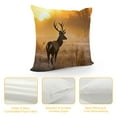 thumbnail image 4 of Nawypu Winter Sunrise Deer Animal Nature Landscape Sunshine Animal Pillow Covers Pillowcases Home Decor Bed Couch Sofa Office Living Room Cushion, 4 of 5
