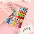 thumbnail image 4 of Little Girl Hair Accessories Set,Includs 200pcs One-time Rubber Band,5pcs Small Flower Catch Clip,5pcs BB Clip and 10pcs Towel Hair Ring,Girl Hair Rope Rubber Band Hair Accessories Set, 4 of 4
