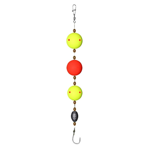 grass Carp Fishing Rig Braided Pe Line Bright Color Barbed Sharp Hook 13g Sinker Large Buoyancy Float Universal Floating Fishing Line Kit For Ang