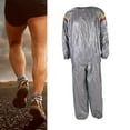 thumbnail image 3 of Fitness Sauna Suit Training Sweat Suit Pantalones para correr Camisa Chándal unisex XXXL Plata Cola Traje de sauna de fitness, 3 of 8