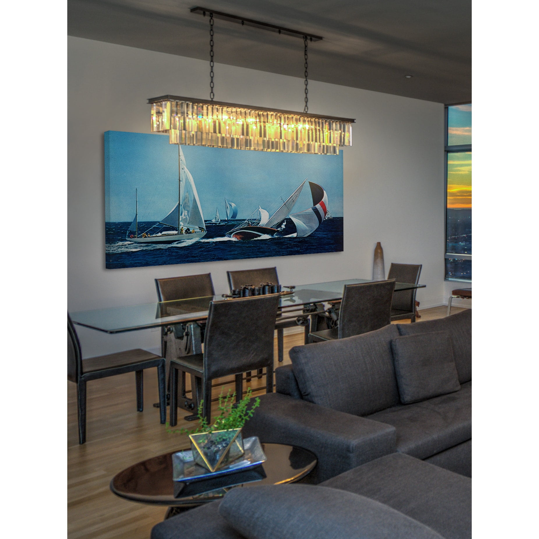 "Fallen Sail" Painting Print on Wrapped Canvas