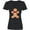 AB-Black, variant on Inktastic Cute Gingerbread Man with Red Plaid Bowtie Women's V-Neck T-Shirt