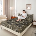 thumbnail image 4 of Castle Fairy Wildlife Mallard Duck Bed Sheets,Vintage Abstract Camouflage King Sheets, 4 of 7