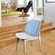 thumbnail image 5 of Almohada de apoyo lumbar Cojín de asiento ergonómico Alivio del dolor lumbar Masajeadores Memoria Azul, 5 of 8