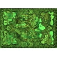 thumbnail image 1 of Ahgly Company Machine Washable Indoor Rectangle Animal Green Traditional Area Rugs, 5' x 7', 1 of 1