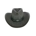 thumbnail image 2 of Kenny K  Grey UPF 50+ Western Hat with Vegan Leather Band (Men), 2 of 6