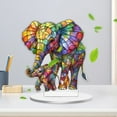 thumbnail image 2 of Letrero Decorativo Acrílico «Puesta De Sol Y Elefante», Impresión Plana En 2D, Decoración Decorativa Acrílica Para Escritorio, Para Jardín Doméstico, Con Soporte, 2 of 6