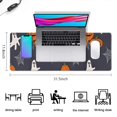 thumbnail image 5 of Long Mouse Pads for Desk,Halloween Pumpkin Ghost Pattern Desk Mats on Top Of Desks, Desk Mouse Pad Extra Large with 3mm Non-Slip Base and Stitched Edge for Gaming,Office,Work,Home 31.5x11.8in, 5 of 5