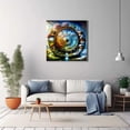 thumbnail image 2 of 5D Adult Diamond Painting Kit, Forest house Clock Diamond Painting Decoration, Beginner DIY room decoration, wall decoration or gift giving 12x12 inches, 2 of 6