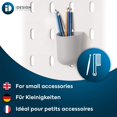 thumbnail image 4 of iDesign Cade BPA-Free Plastic Modular Hanging Pegboard Organizer Storage Cup - 3.2" x 3.04" x 4", Gray, 4 of 7