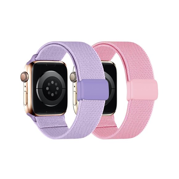 Correa de reloj MAKCPOIMER de nailon elástico Solo Loop para niños de 38 a 45 mm