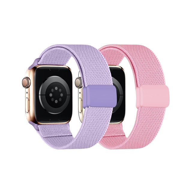 Correa de reloj MAKCPOIMER de nailon elástico Solo Loop para niños de 38 a 45 mm