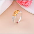 thumbnail image 3 of Natural Citrine Ring Emerald Cut Citrine Engagement Ring Yellow Gemstone Jewelry Vintage Style Crystal Ring Anniversary Wedding Gift for Her, 3 of 3