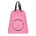 thumbnail image 1 of Bolsa de lavandería de viaje, bolsa para ropa sucia, resistente a desgarros, eficiente y de alta resistencia con cordón para viajes, hogar y maleta. rosa, 1 of 8
