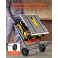 thumbnail image 3 of VEVOR Support de Scie de Table Portable avec Roues Capacité de Charge de 350 Lb Roulant Pliable, 3 of 9
