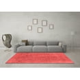 thumbnail image 3 of Ahgly Company Indoor Square Oriental Red Industrial Area Rugs, 4' Square, 3 of 4