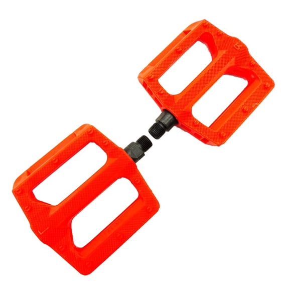 Plastic Bicycles Pedals Nonslip Wide Thick Pedals Light Weight Cycling Platform Pedals for Road Bike, Folding Bike