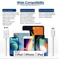 thumbnail image 2 of Cargador para iPad, cargador para iPhone, adaptador de corriente USB de 12 W, enchufe de viaje portá, 2 of 7