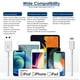 thumbnail image 2 of Cargador para iPad, cargador para iPhone, adaptador de corriente USB de 12 W, enchufe de viaje portá, 2 of 7