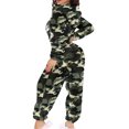 thumbnail image 4 of Women's Ultra Comfy Lounge Fleece Romper Onesie Pajamas Cute Ear Hood Zip up Warm Hoody One Piece Pajamas Jumpsuit, 4 of 7