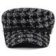 thumbnail image 2 of (m, 56-58cm), Negro, 1 pieza Boina Gorra de Moda para Mujer Sombreros Casuales Retro Elegante Sombrero Visera Gorra de Invierno para Dama, 2 of 5
