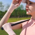 thumbnail image 5 of 2 pairs summer ice silk sunscreen gloves women's outdoor sports ice half-finger gloves thin and breathable, 5 of 5