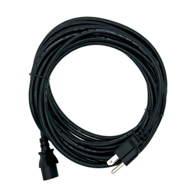 Kentek 25 Feet Ft Computer Power Supply AC Cord Cable Wire for HP DELL