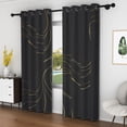 thumbnail image 3 of Lfeey Blackout Blackout Curtains for Kitchen, Bedroom Room Darkening Insulation and Noise Reduction, W42 “xL72”, 2 Panels, 3 of 5