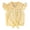 Yellow, variant on Toddler Girl Button Shirt Tie Knot Shirt Plaid Blouse Sleeveless Ruffled Tops Kids Baby Summer Clothes Size 4-5 Years Pink